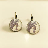 Earrings  charm henna yoga amulet ladies round