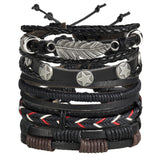 WRISTBAND 17KM Vintage Multiple Charm Bracelets Se