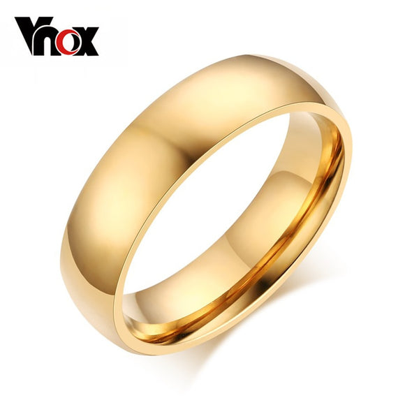Rings Vnox 6mm Classic Wedding
