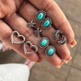 Earrings 16 Styles Boho Shell Turtle Anchor Small Stud