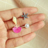 Earrings 16 Styles Boho Shell Turtle Anchor Small Stud