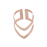 Rings  2019 New Fashion Boho Double Lines V Chevron