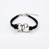 BANGLE NEW Multilayer Handcuffs simple Leather charm Bracelets