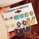 Earrings Vintage Stud Earrings Set Mixed