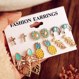 Earrings Vintage Stud Earrings Set Mixed