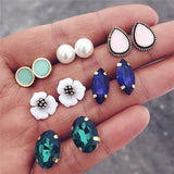 Earrings Vintage Stud Earrings Set Mixed