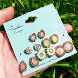 Earrings Vintage Stud Earrings Set Mixed