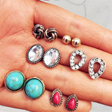 Earrings Vintage Stud Earrings Set Mixed