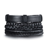 Wristband  Rope Braided Multilayer Leather Bracelet