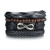 Wristband  Rope Braided Multilayer Leather Bracelet