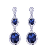 Earrings Hot Fashion Brincos Vintage Long Square Crystal