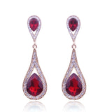 Earrings Hot Fashion Brincos Vintage Long Square Crystal