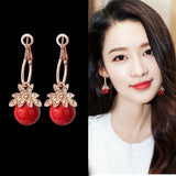 Earrings Hot Fashion Brincos Vintage Long Square Crystal