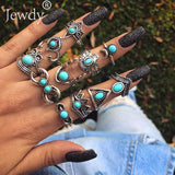 Rings 20 Styles   Crown Wave Flower Heart Lotus Star Leaf Crystal Opal Joint Ring Party Jewelry Silver