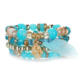 WRISTBAND Crystal Bead Bracelets