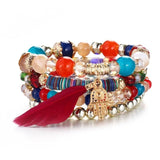 WRISTBAND Crystal Bead Bracelets