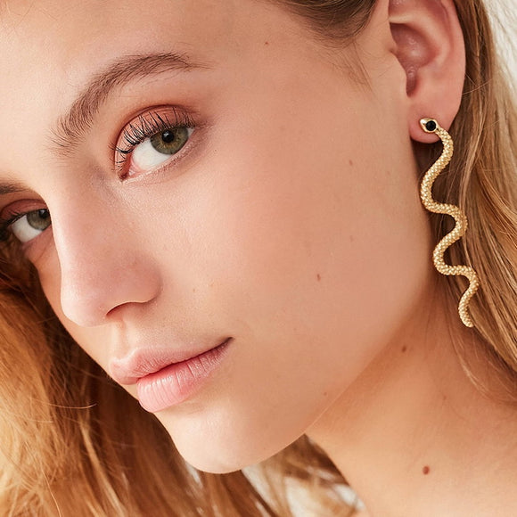 Earrings Fashion Exaggerated Long Serpentine