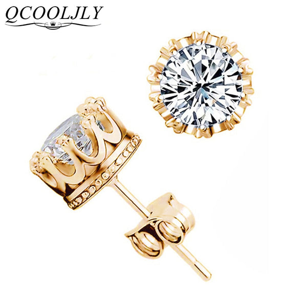 Earrings  Wholesale Fashion Crown Gold Color