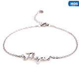Wristband  Bangtan boys Members Name Silver Chain Bracelet