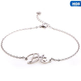 Wristband  Bangtan boys Members Name Silver Chain Bracelet