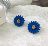 Earrings  Style Cute Metal Flower Stud