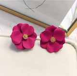 Earrings  Style Cute Metal Flower Stud