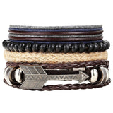 WRISTBAND  New Fashion Leather Anchor Bracelets & bangle