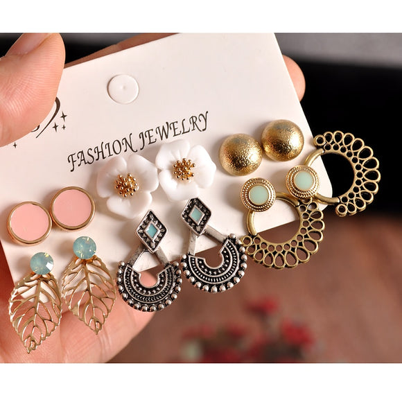 Earrings New fashion women's jewelry wholesale girls birthday party pink