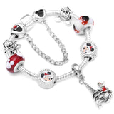 BANGLE Mickey Minnie Charms Bracelet