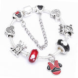 BANGLE Mickey Minnie Charms Bracelet
