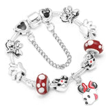 BANGLE Mickey Minnie Charms Bracelet