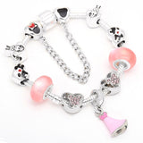 BANGLE Mickey Minnie Charms Bracelet