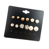 Earrings  New 20 Pairs/Set Charm Crystals Stud