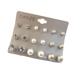 Earrings  New 20 Pairs/Set Charm Crystals Stud