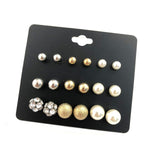 Earrings  New 20 Pairs/Set Charm Crystals Stud