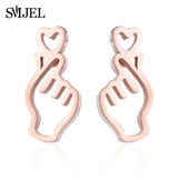 Earrings Korean Hand