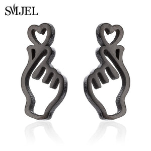 Earrings Korean Hand