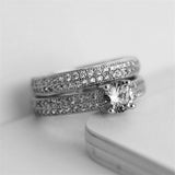 Rings  Fashion Luxury Silver Zirconia Crown  Women's Wedding Party AAA Zircon Crystal