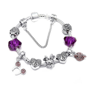 BANGLE 17 Styles Mickey Series Charm Bracelet
