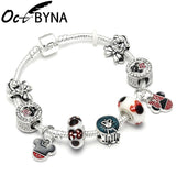 BANGLE 17 Styles Mickey Series Charm Bracelet