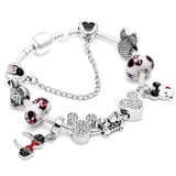 BANGLE 17 Styles Mickey Series Charm Bracelet
