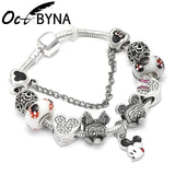 BANGLE 17 Styles Mickey Series Charm Bracelet