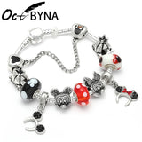 BANGLE 17 Styles Mickey Series Charm Bracelet