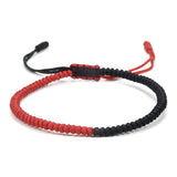 BANGLE Black Red Tibetan Buddhist Good Lucky Charm Tibetan Bracelets