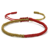 BANGLE Black Red Tibetan Buddhist Good Lucky Charm Tibetan Bracelets