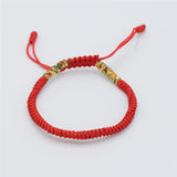 BANGLE Black Red Tibetan Buddhist Good Lucky Charm Tibetan Bracelets