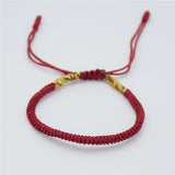 BANGLE Black Red Tibetan Buddhist Good Lucky Charm Tibetan Bracelets