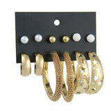 Earrings  30Pairs/Lot Ball Alloy Crystal Pearl Stud