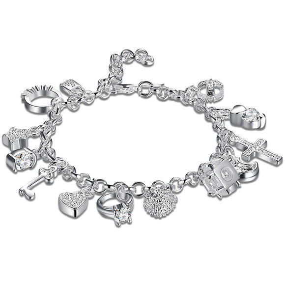 Wristband Silver Bracelets