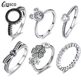 Rings Dropshipping Silver Color Clear CZ Wedding